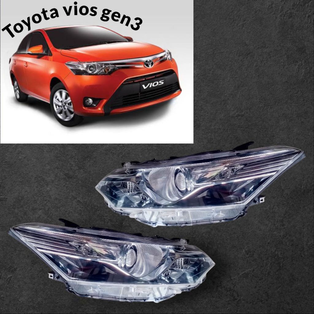 headlamp lampu depan Toyota vios gen 3 original