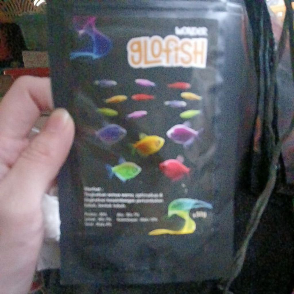 pelet ikan glowfish pakan ikan glow fish 50gr