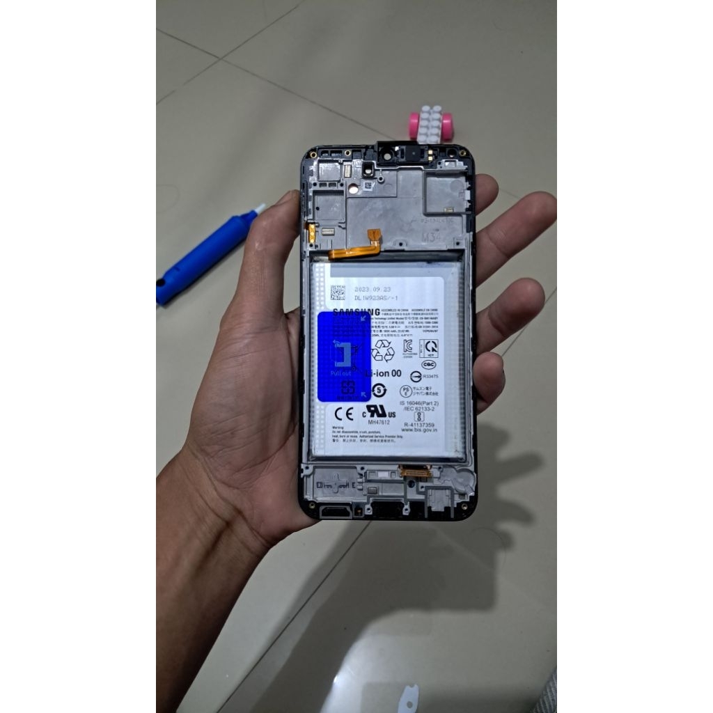 BATERAI DAN LCD TULANG ORIGINAL COPOTAN SAMSUNG M34 A24 A14 A34 A24 EB -BA146ABY