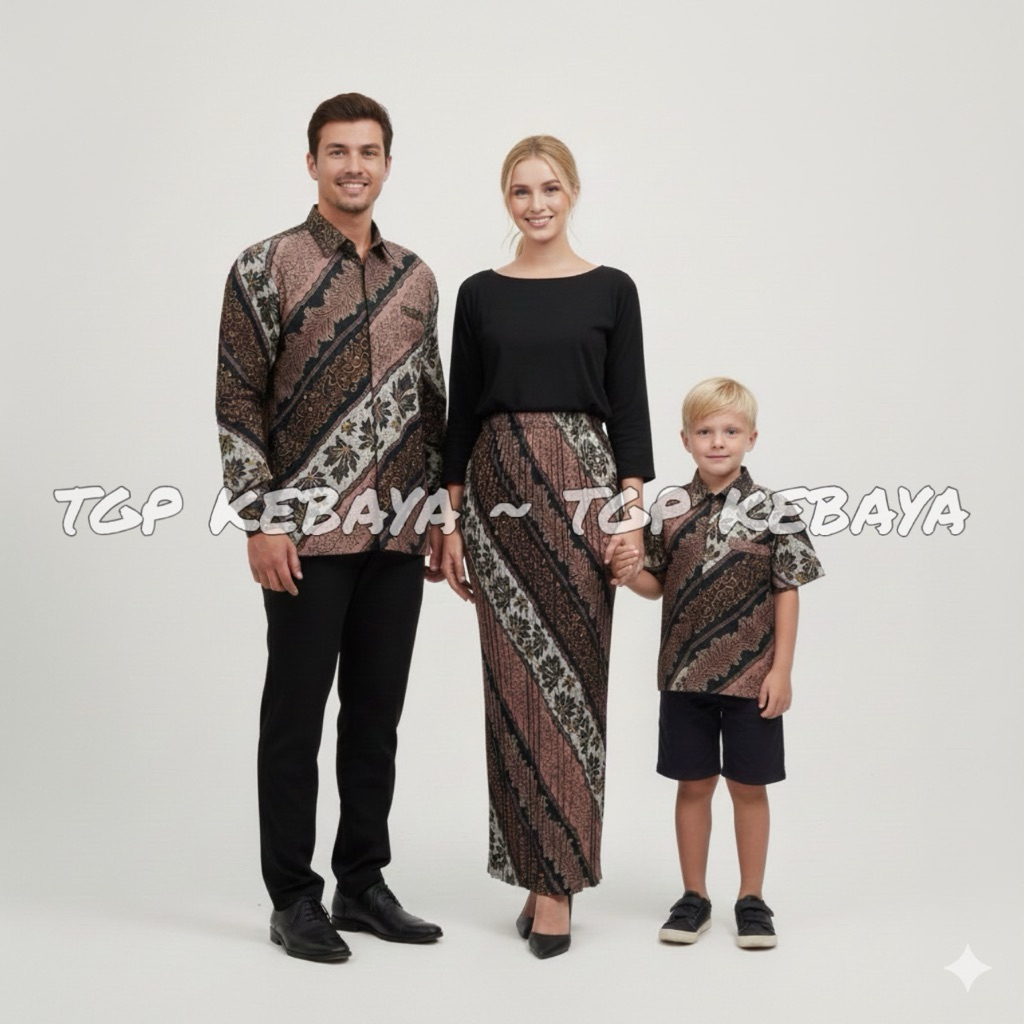 CM1 MOCCA - Baju Batik Couple Ayah Dan Anak Laki-Laki Batik Couple Keluarga Batik Seragam Kondangan