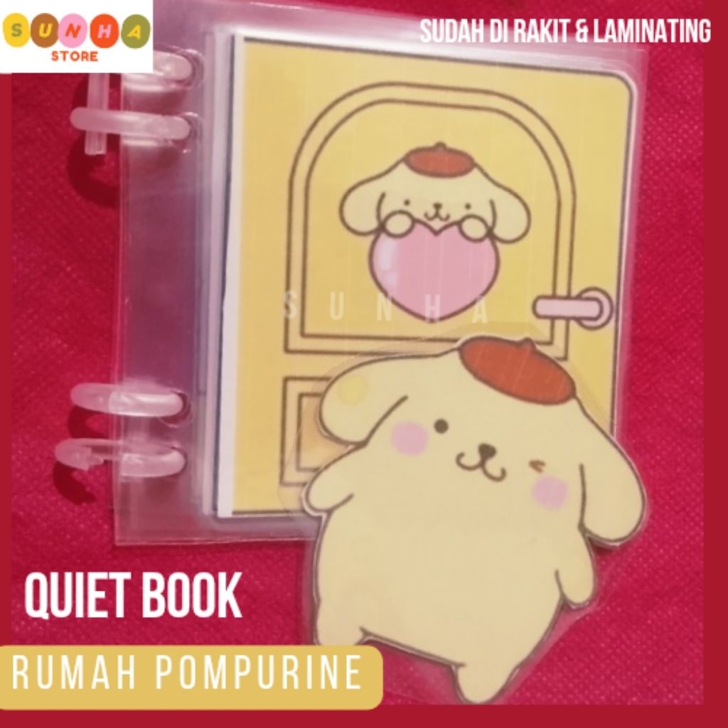 Quiet book rumah pompurine / paper doll book rumah pompurine / paper doll house rumah pompurine