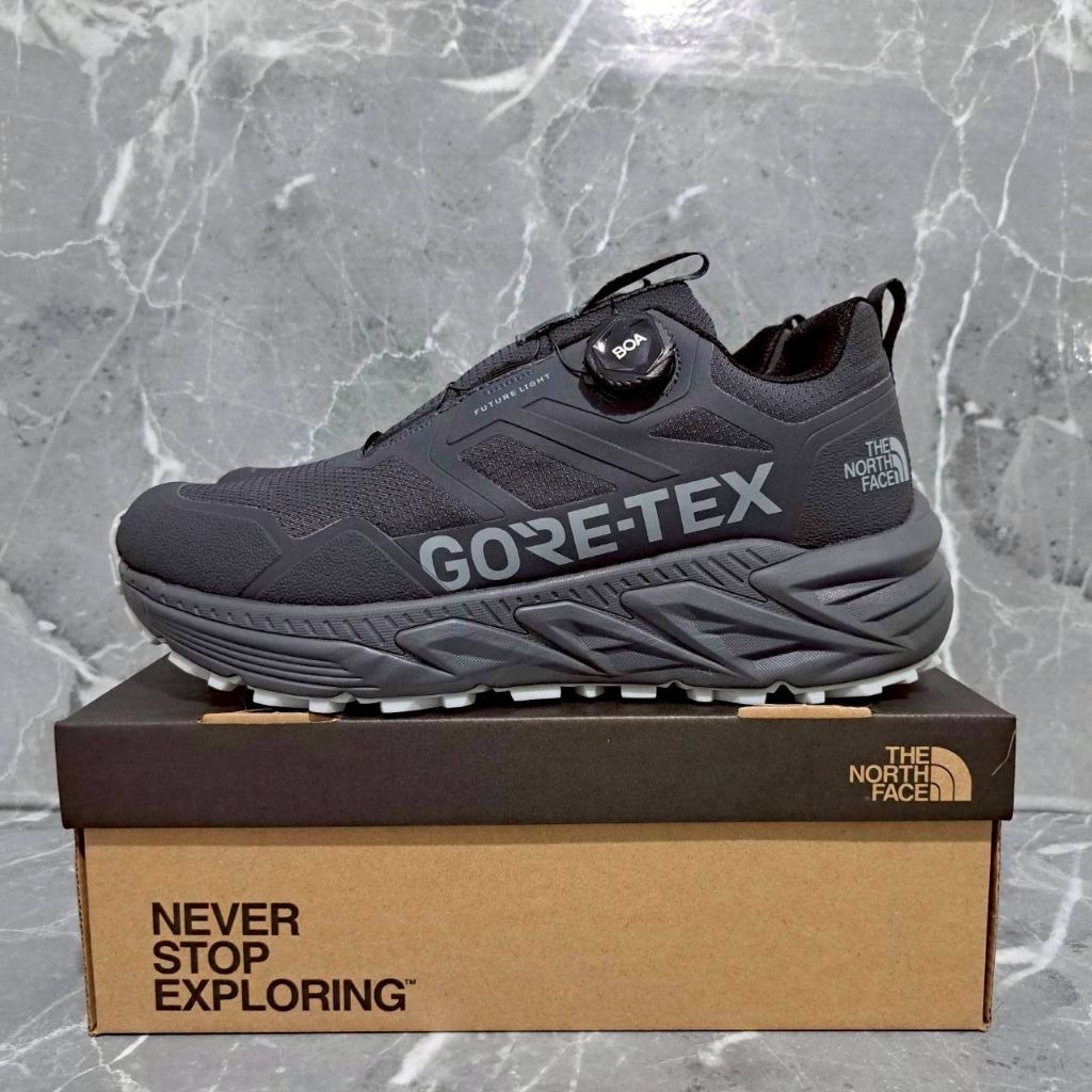 Sepatu Hiking TNF BOA Goretex " Black Gery "