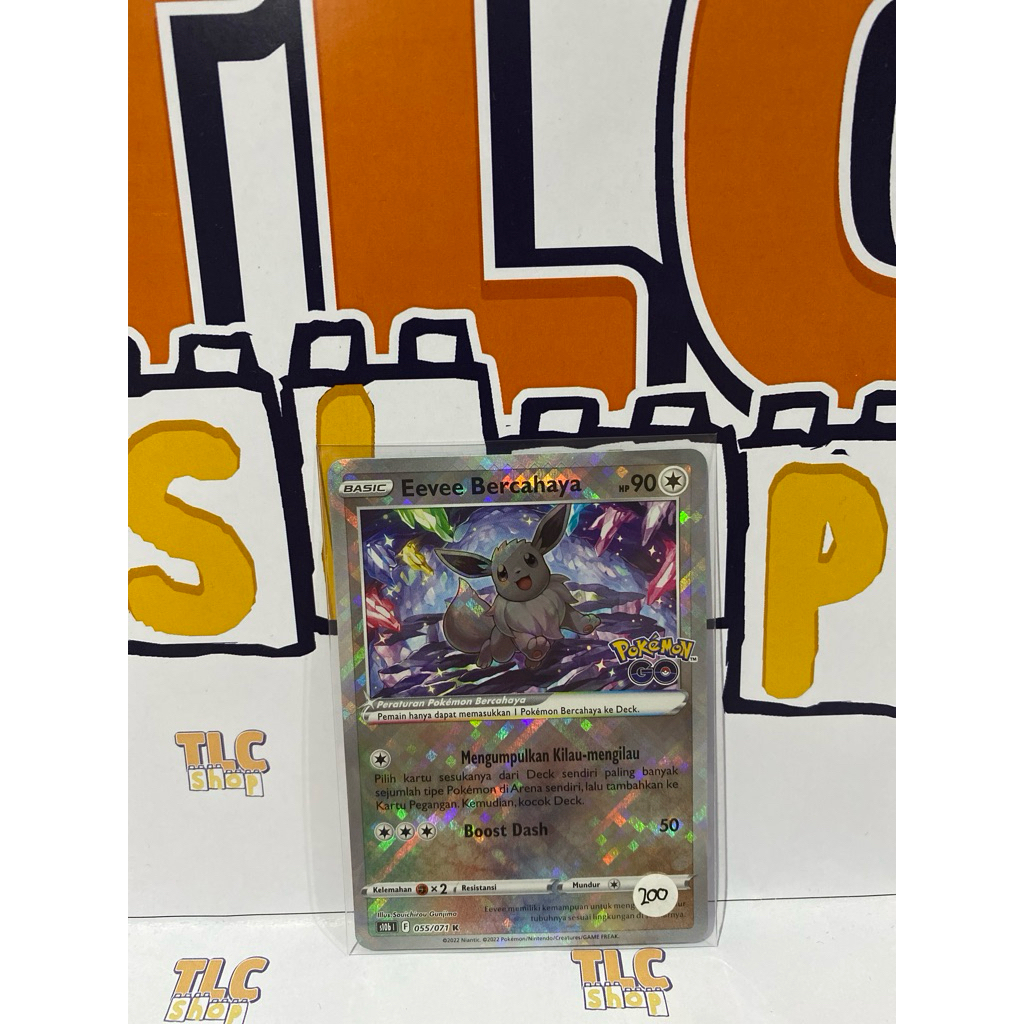 Kartu Pokemon Eevee Bercahaya