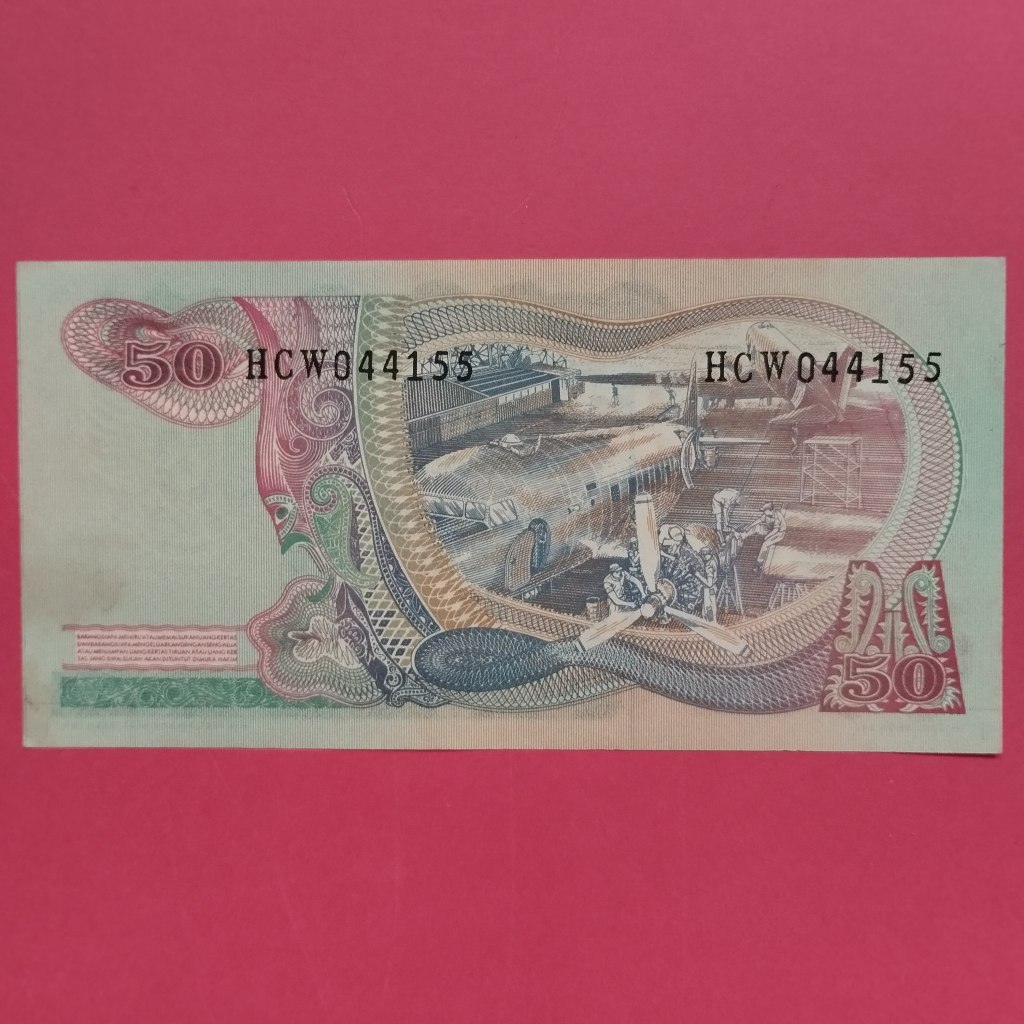 Uang Kuno Kertas Rp 50 Tahun 1968 Seri Soedirman UK 058