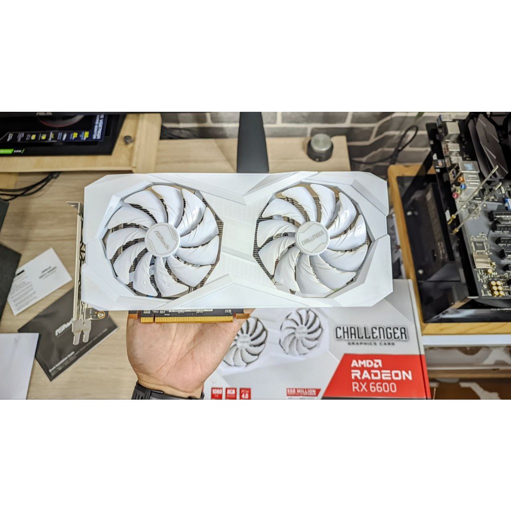 ASRock RX 6600 Challenger White Expired Agustus 2027 Almost BrandNew