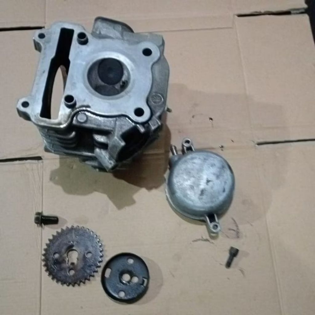 Blok head silinder cop 1set isian motor Mio sporty pnp Fino karbu Mio smile Mio soul GT/asli Yamaha 