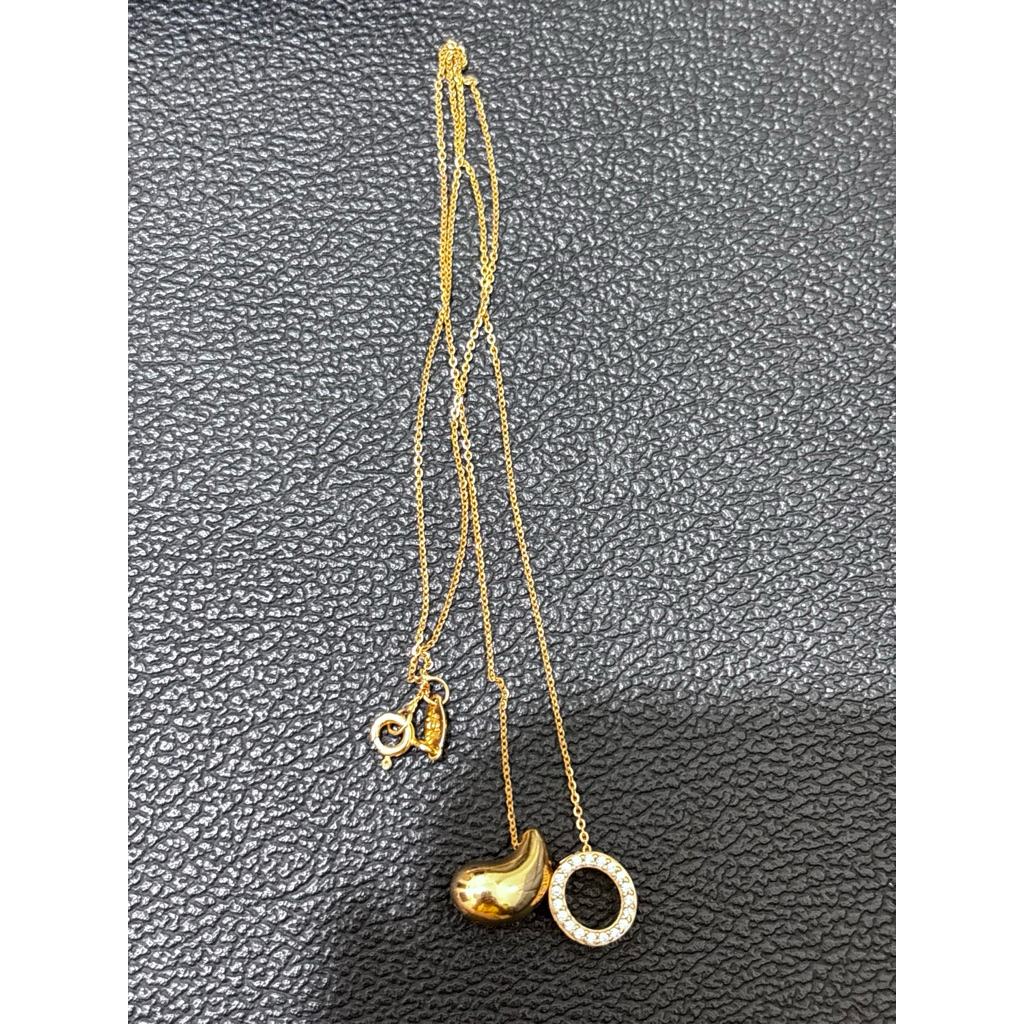 kalung ubs gold 2 liontin mix