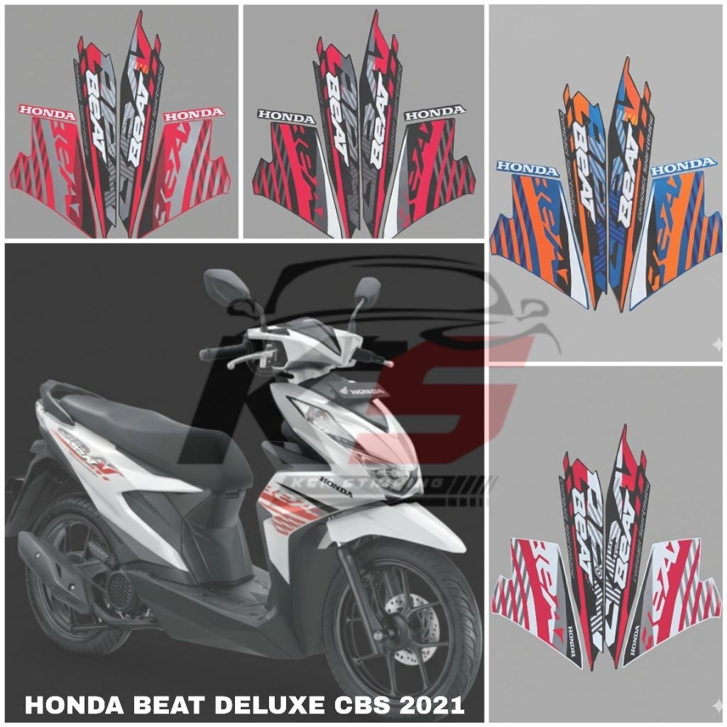 STICKER STRIPING MOTOR HONDA BEAT DELUXE CBS 2021