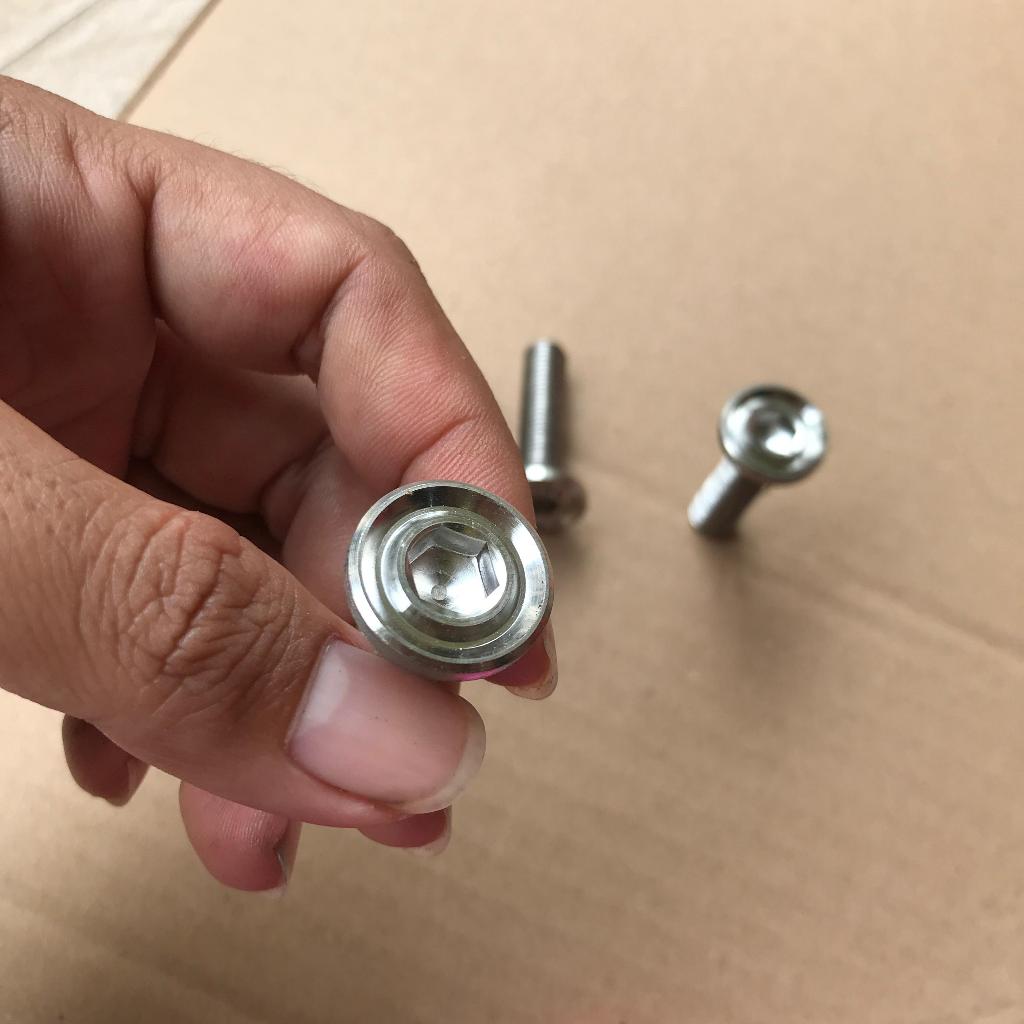 Baut L Stenlis M10 Model Heng kunci 14an panjang 2,5 3 4 cm