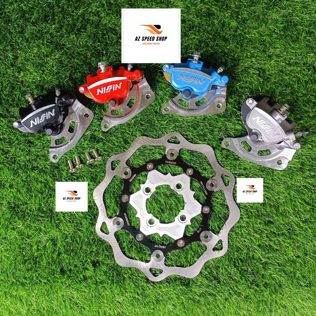 Satu set  rem depan Mio soul karbu Mio smail.kaliper samurai.cakram GALFER