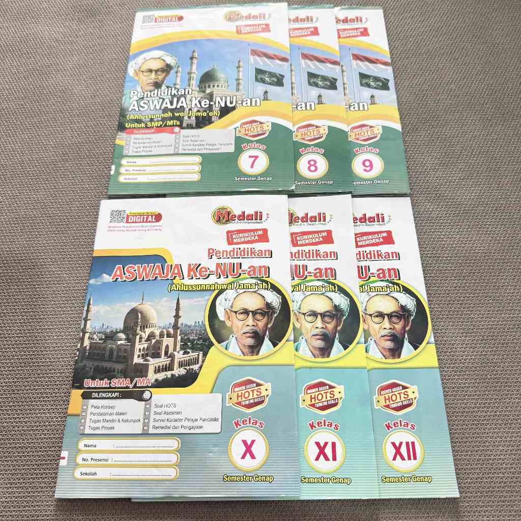 Buku LKS Aswaja Ke-NU-an Kelas 7-12 SMP/SMA/MA/SMK Semester Genap Kurikulum Merdeka