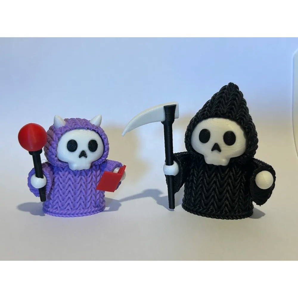 Cute Knitted Grim Reaper Wizard - Quirky Plush Decor #NK#1#A2112