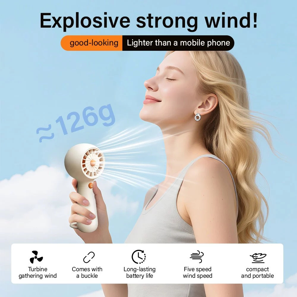 Kipas Angin Portable Mini Fan With Hook Usb Untuk Outdoor Kipas Angin Genggam Kipas Angin Listrik Po