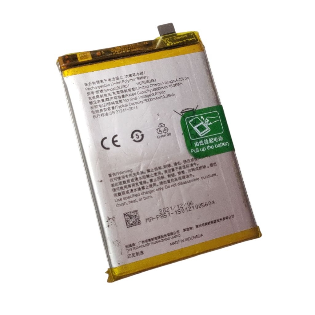 batrai oppo a74 blp851 ori copotan