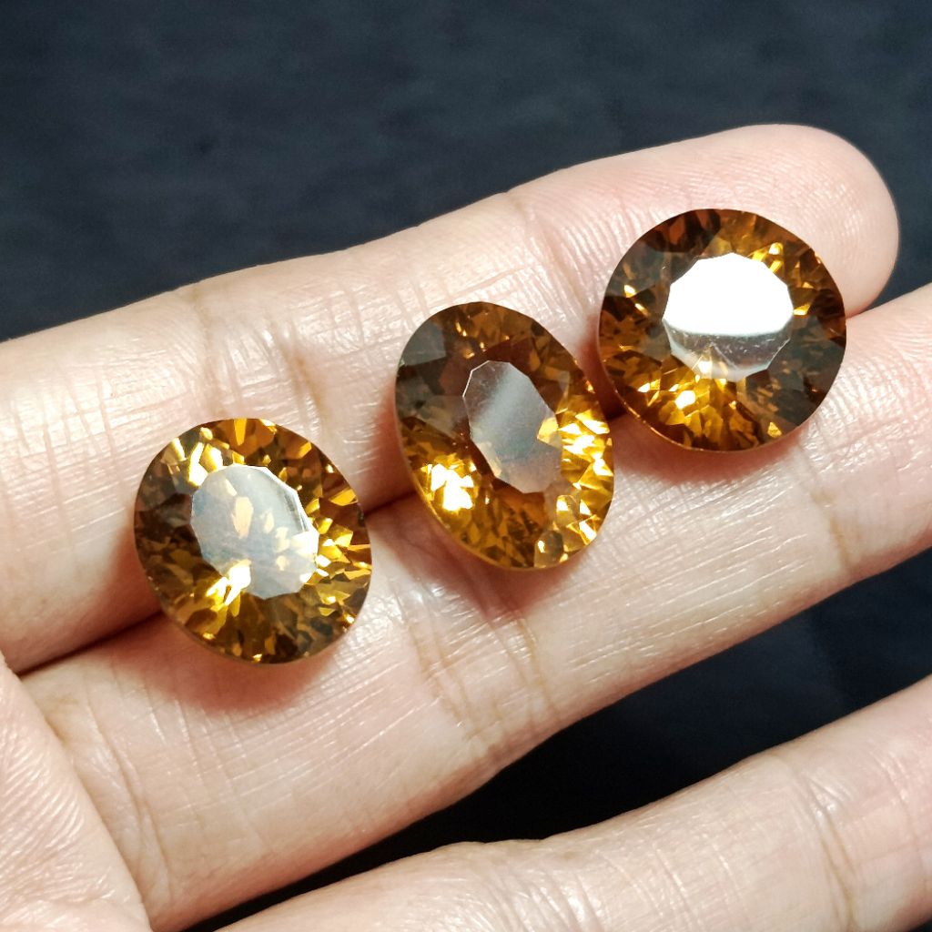 Batu permata natural yellow Citrine - natural citrine - kecubung kuning