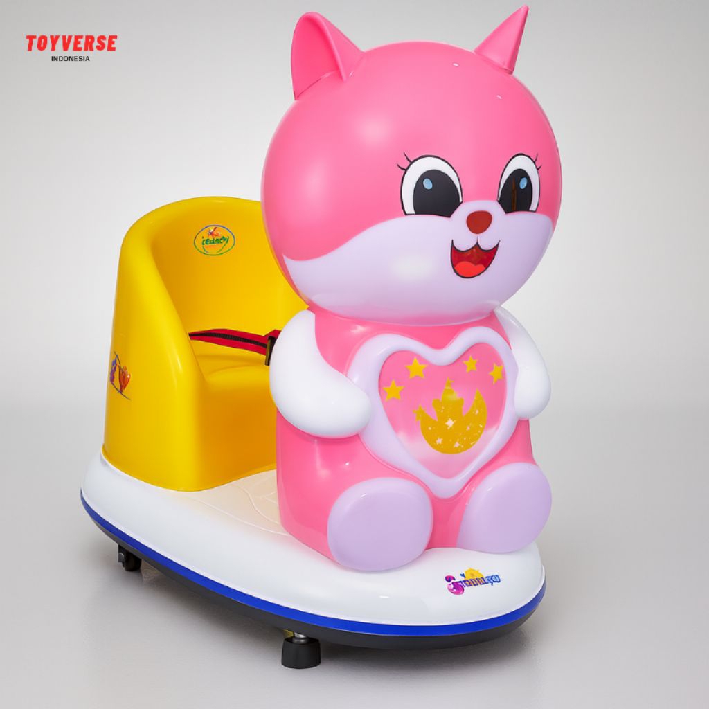 Kiddie Ride Elektrik Karakter Kucing – Wahana Odong Anak Coin Ride