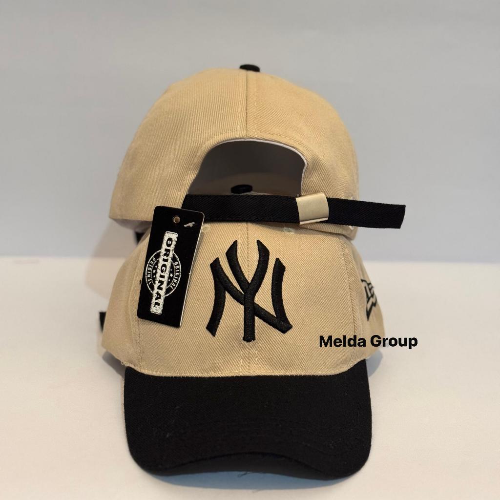 Topi Baseball Bordir Cap NY Variabel Cream Navy Combinasi 2026Terbaru Topi Daimaru