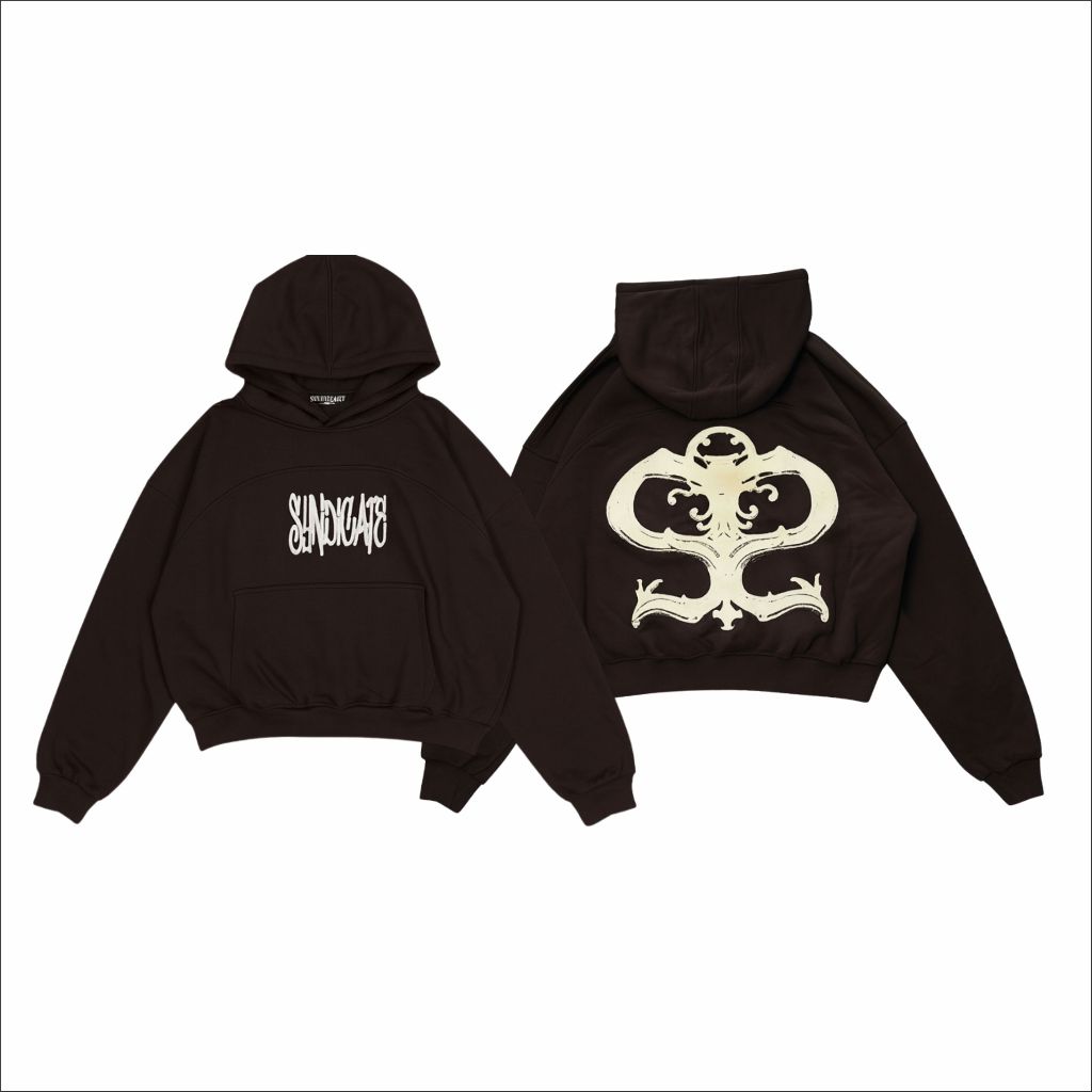 Hoodie Boxy Oversize DBG | DarkBrown | Syndicateroom