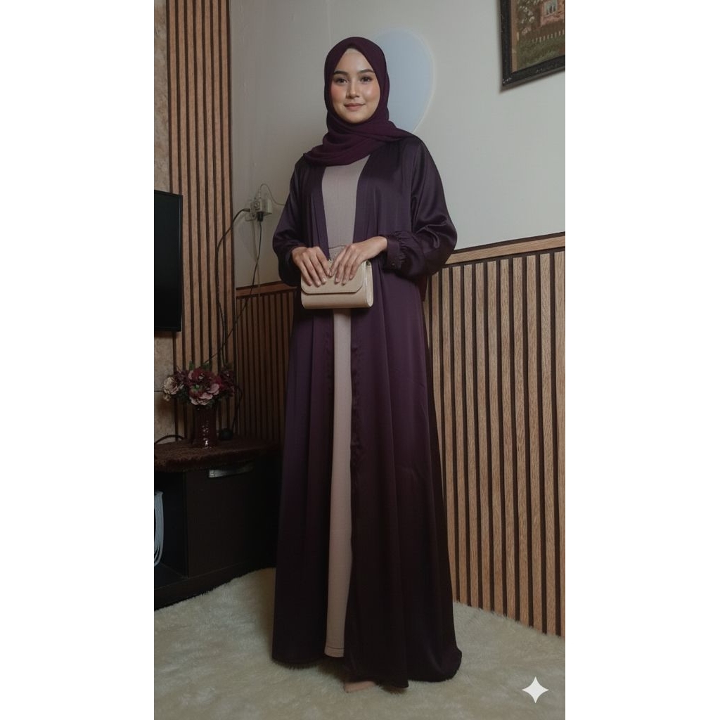 Long Outer silk premium by SYABREEN