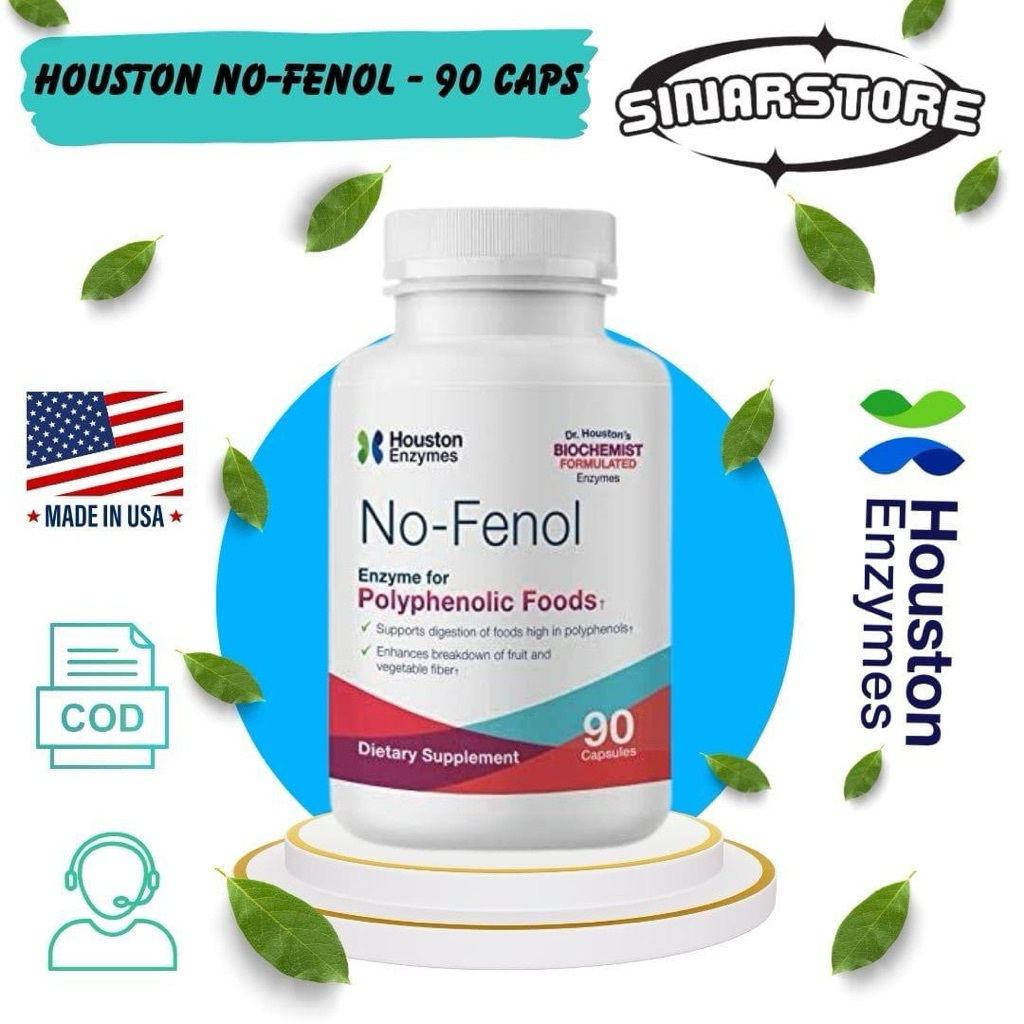 Houston Enzymes No Fenol Enzyme For PolyPhenolic 90 Caps