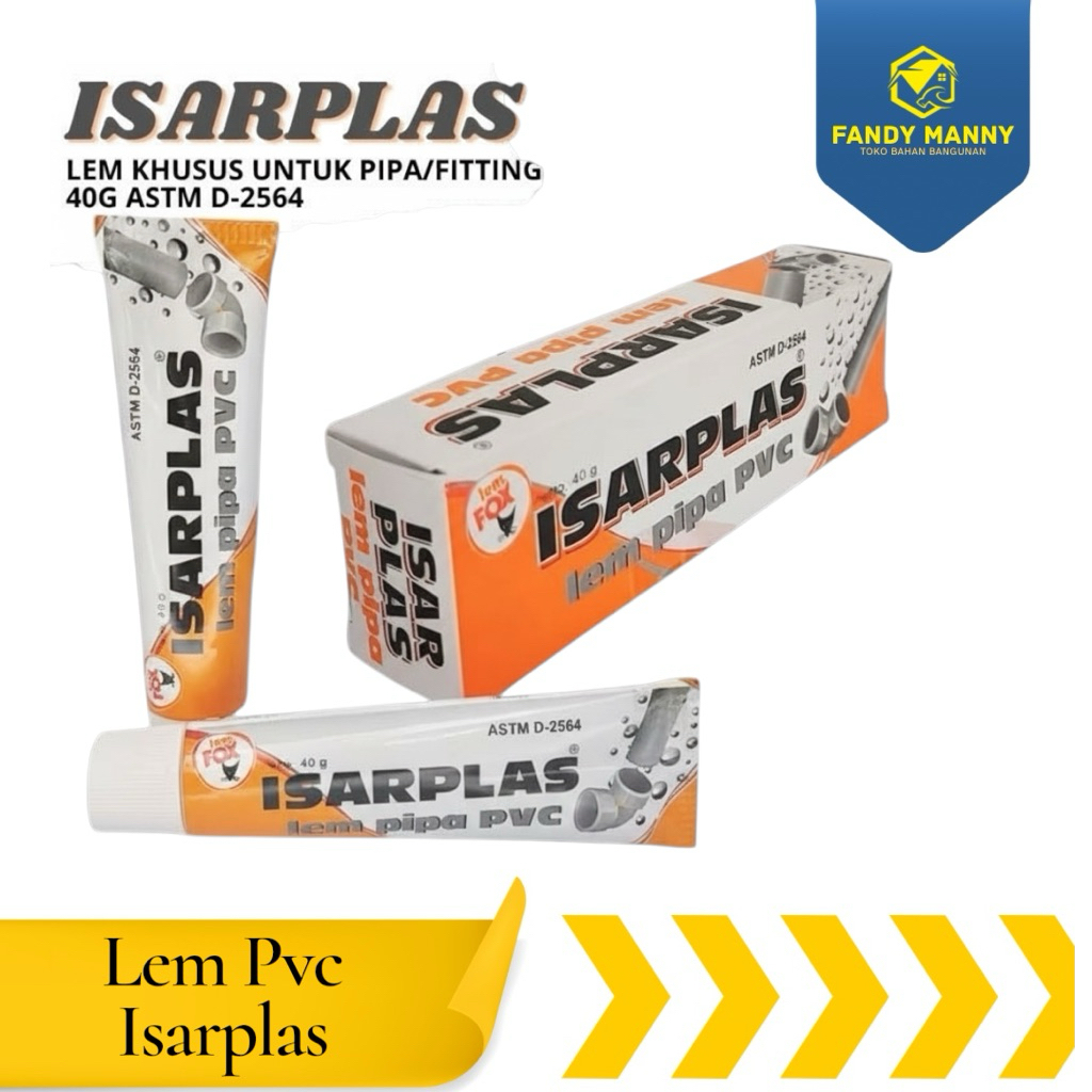Lem PVC Isarplas Lem Pipa PVC Kuat Cepat Kering Original