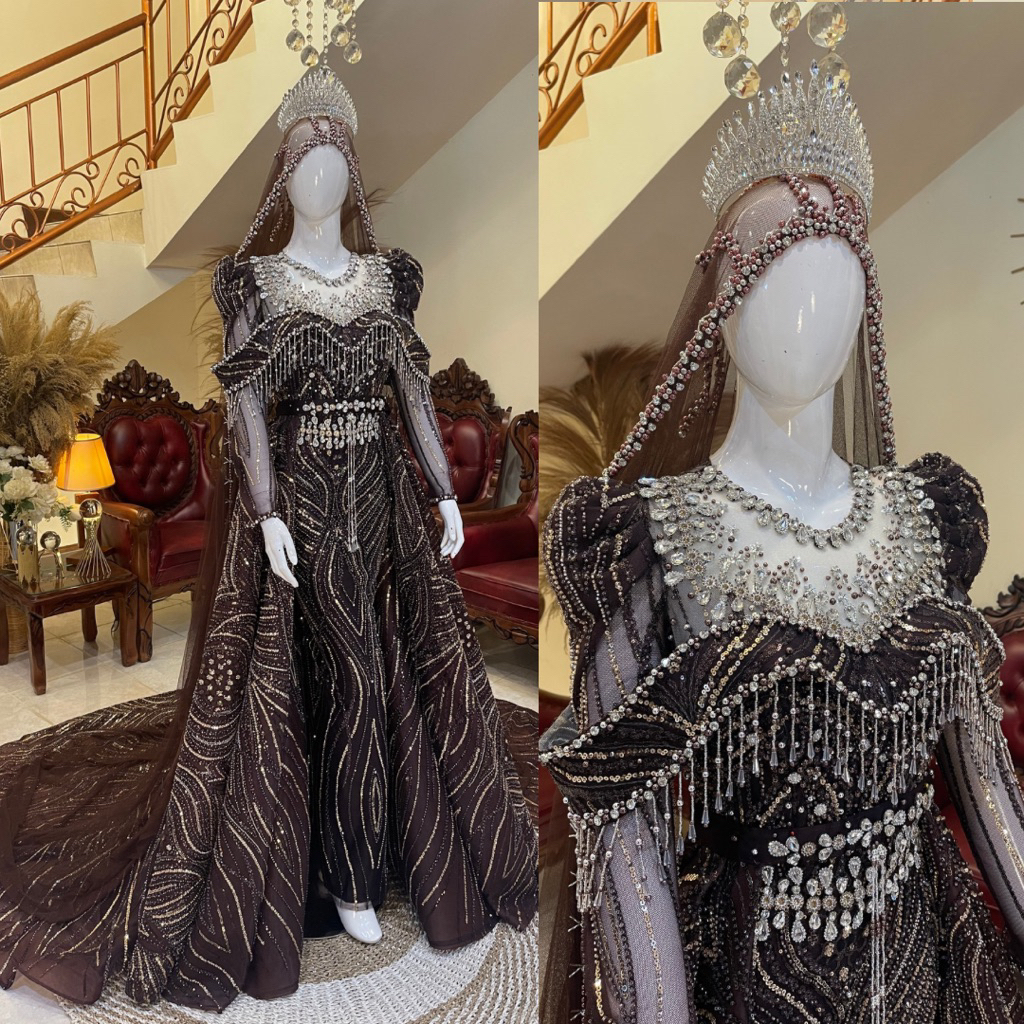 Gaun pengantin slim terbaru | Gaun pengantin slim full payet | Gaun pengantin wedding