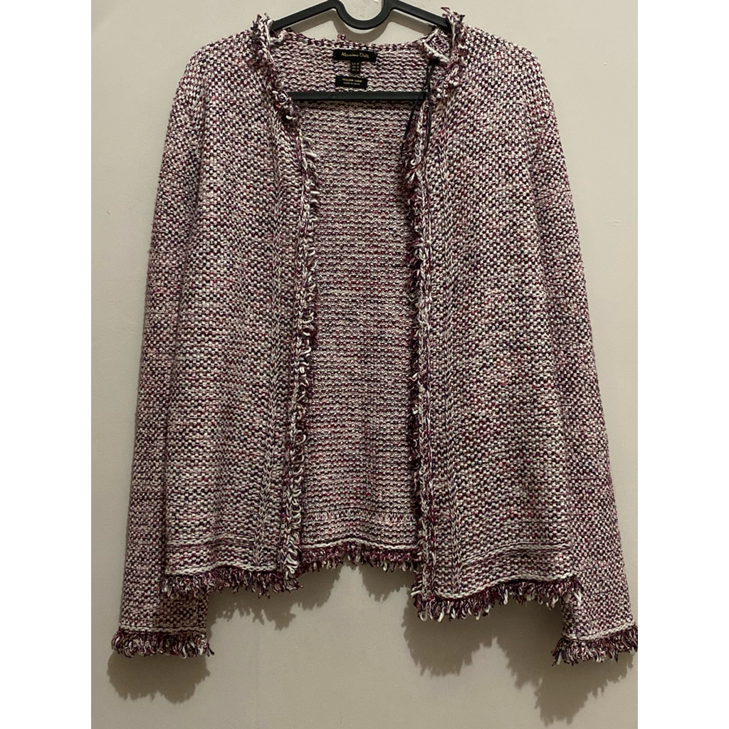 massimo dutti tweed blazer