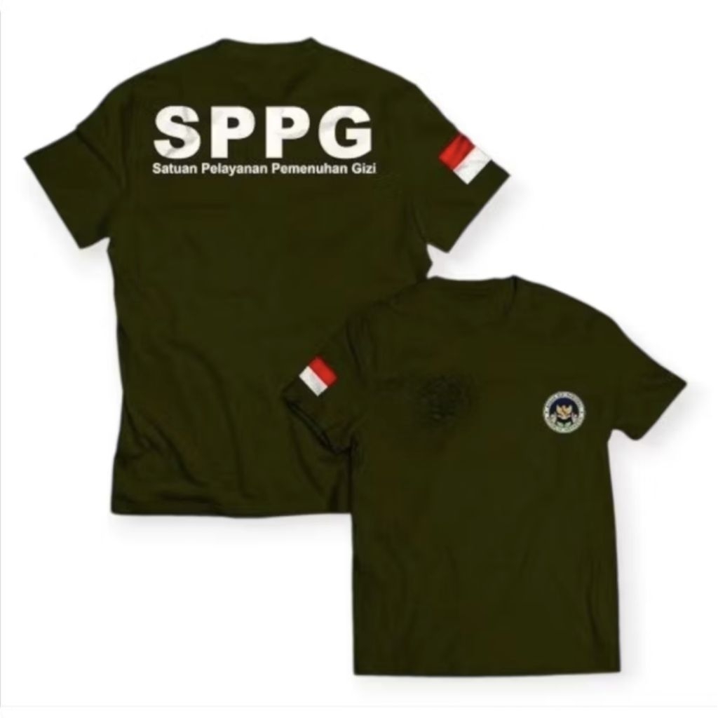 kaos distro SPPG satuan pelayanan pemenuhan gizi / kaos seragam kerja MBG