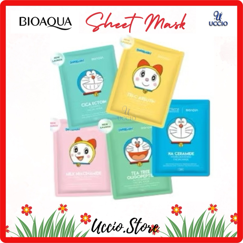 BIOAQUA x DORAEMON Sheet Mask Anak Remaja Masker Wajah 28 ml