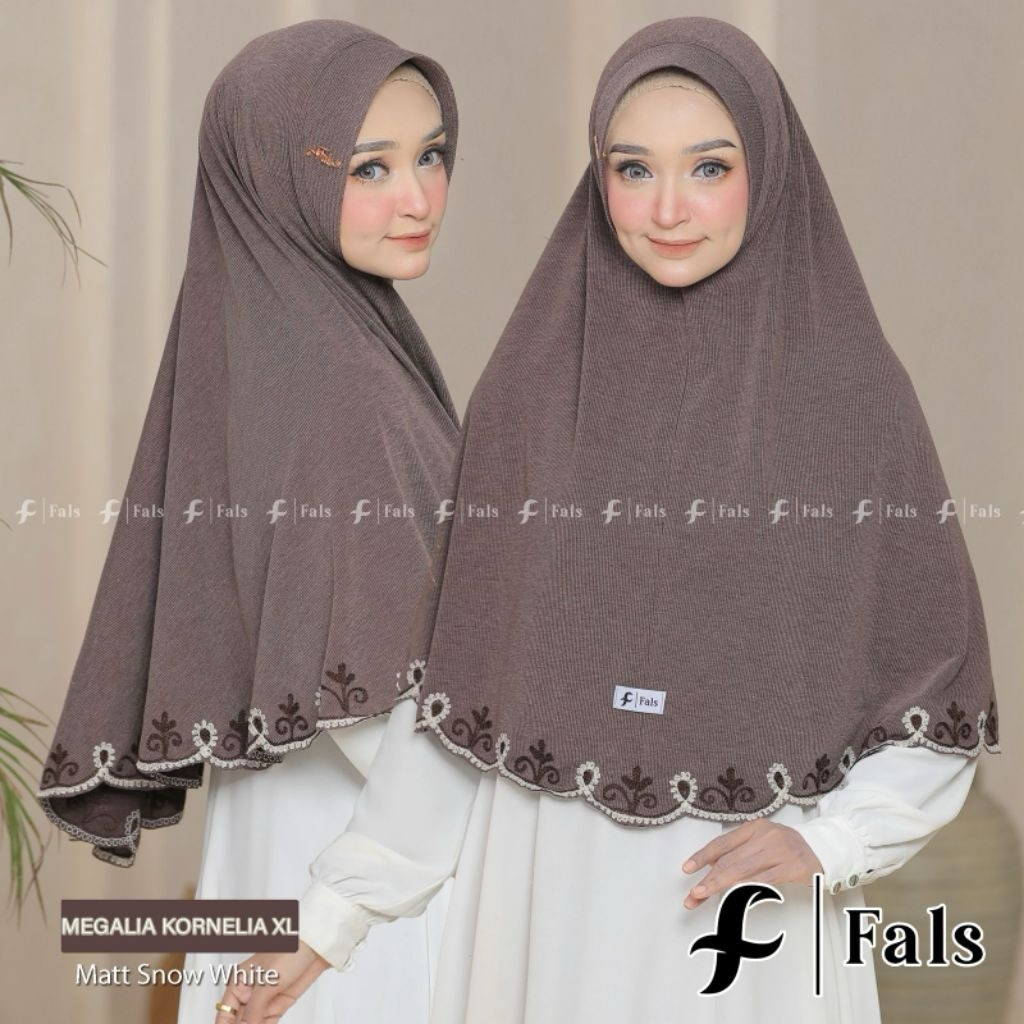 Jilbab Instan Jumbo Renda Fals / Jilbab Instan Fals / Bergo Pet Jumbo Korneli / Bergo Pet Renda / Be