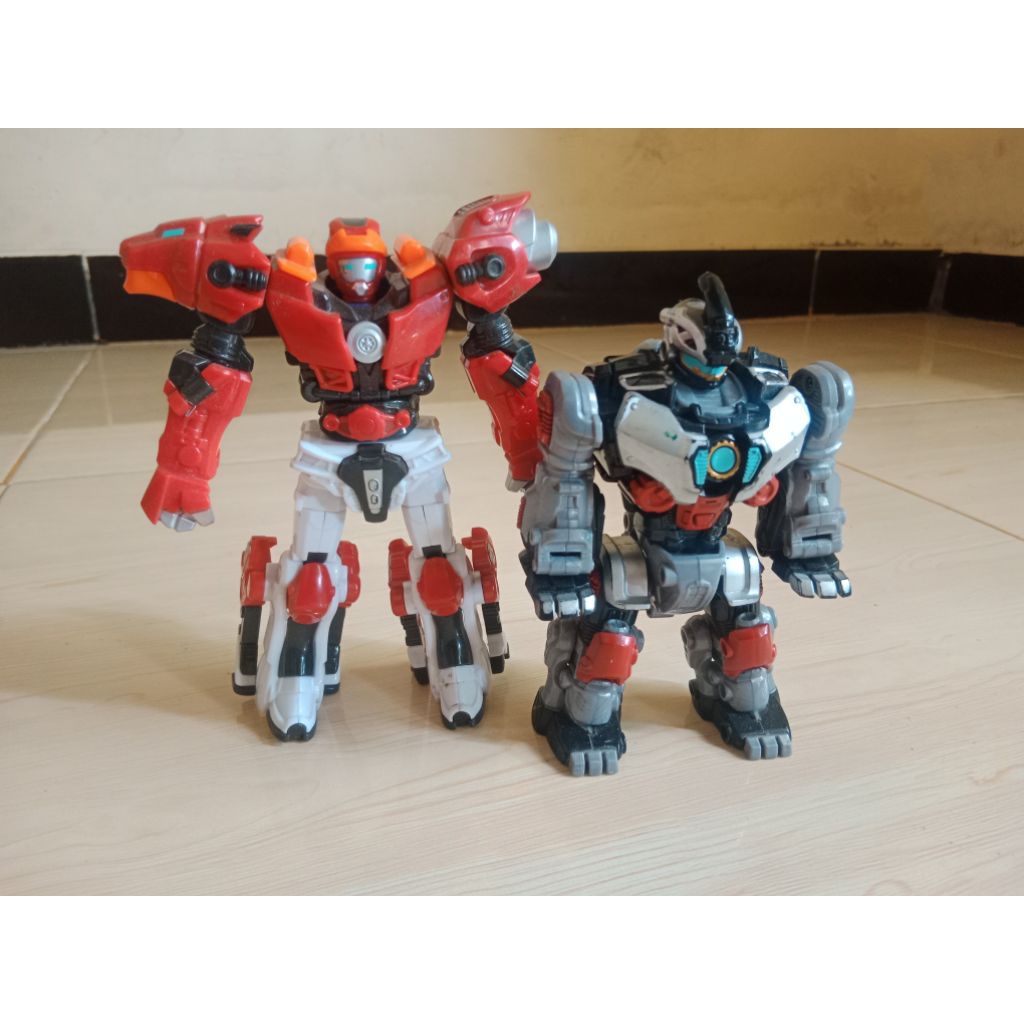 Set tobot mini metalion original young toys