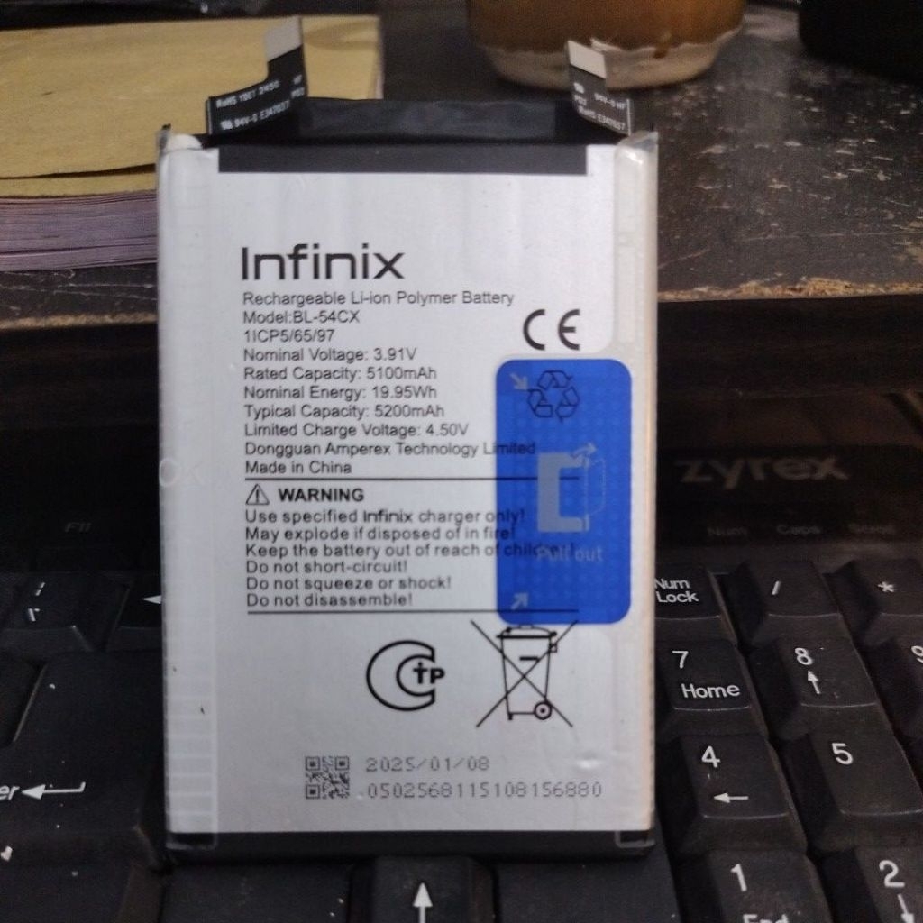 Batre Baterai BL-54CX Infinix Note 50 Note 50 Pro 5200mah Originall