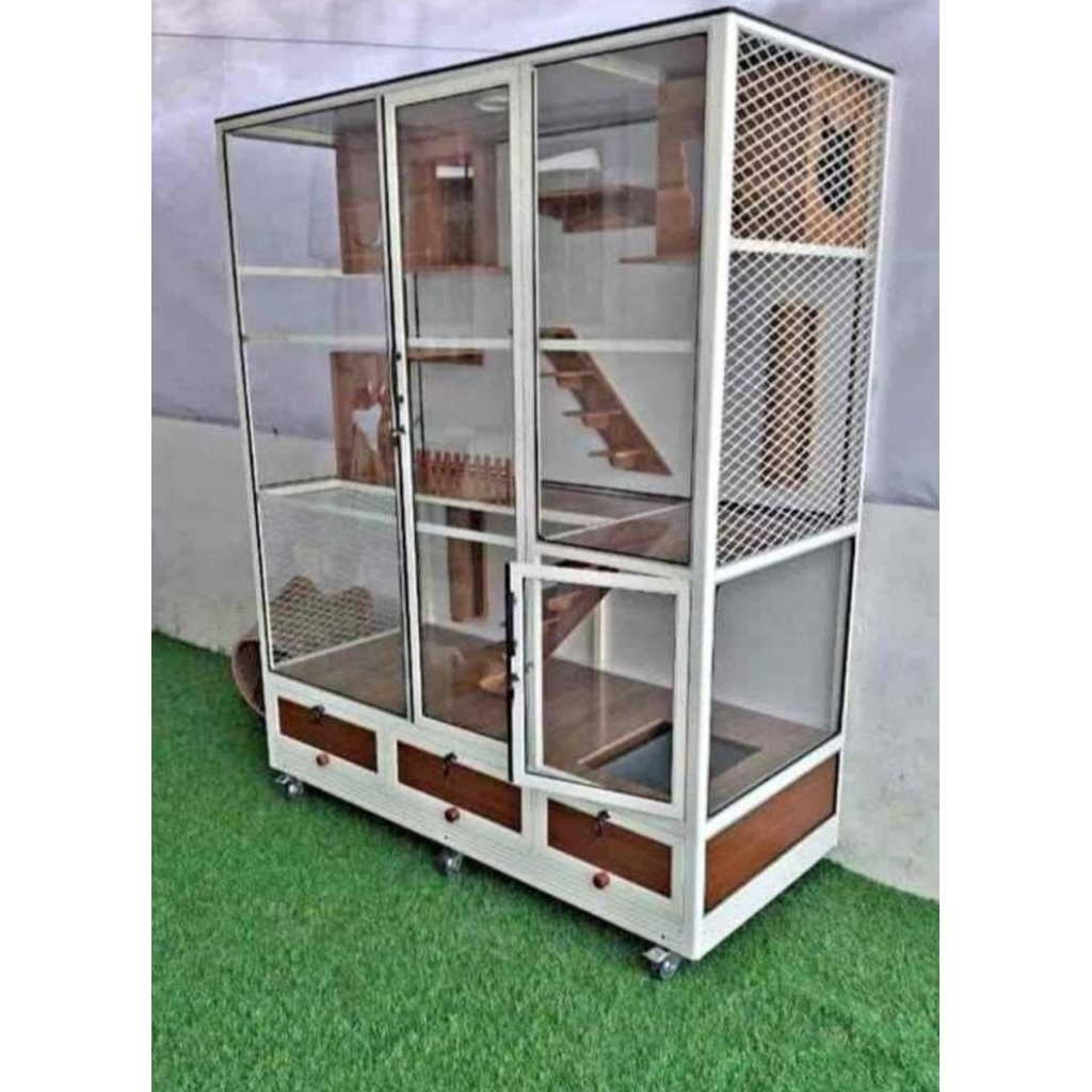 Kandang Kucing Sultan Aluminium/Kandang Kucing Alumunium/Kandang Kucing/Kandang Aluminium