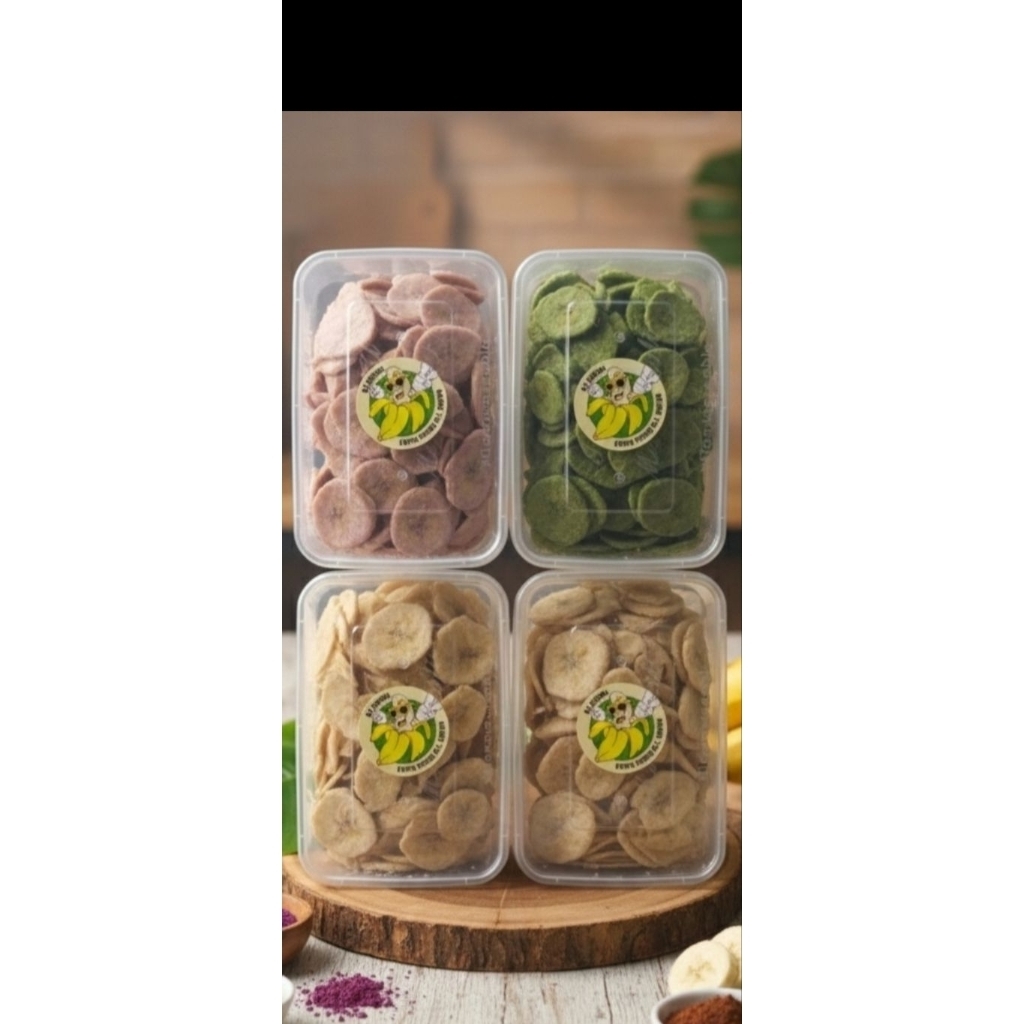 keripik pisang lumer varian rasa