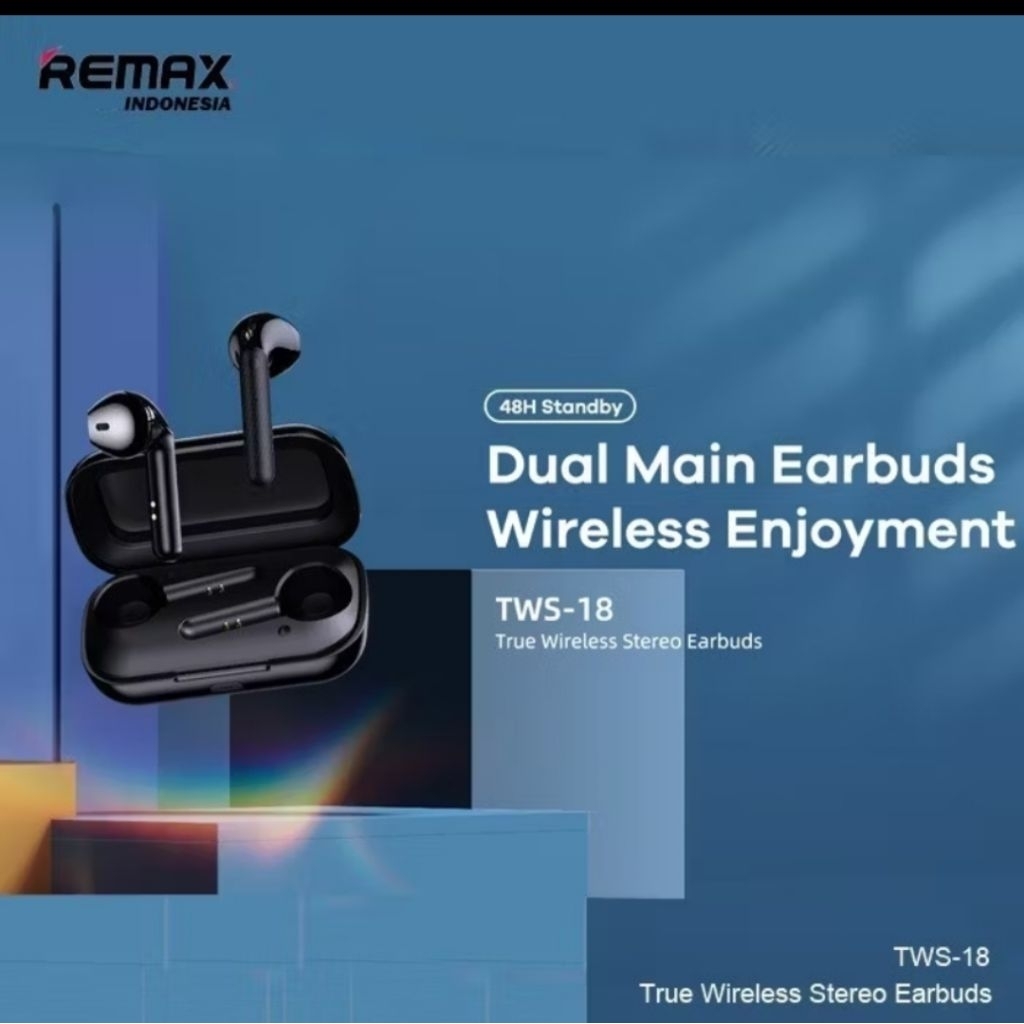 (POROMO)HEADSET WIRELESS REMAX 18 TERBARU HEADSET WIRELESS/BLUETOOTH REMAX 18 MIGA BAS