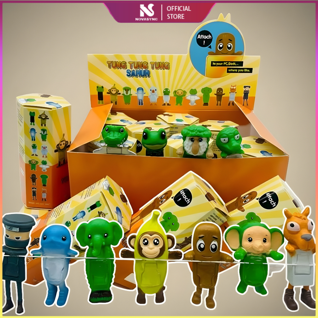 “Mainan Figurine Hewan Lucu Miniaturn Vinyl | Koleksi Mystery Box Karakter Hewan Imut | Boneka Mini 
