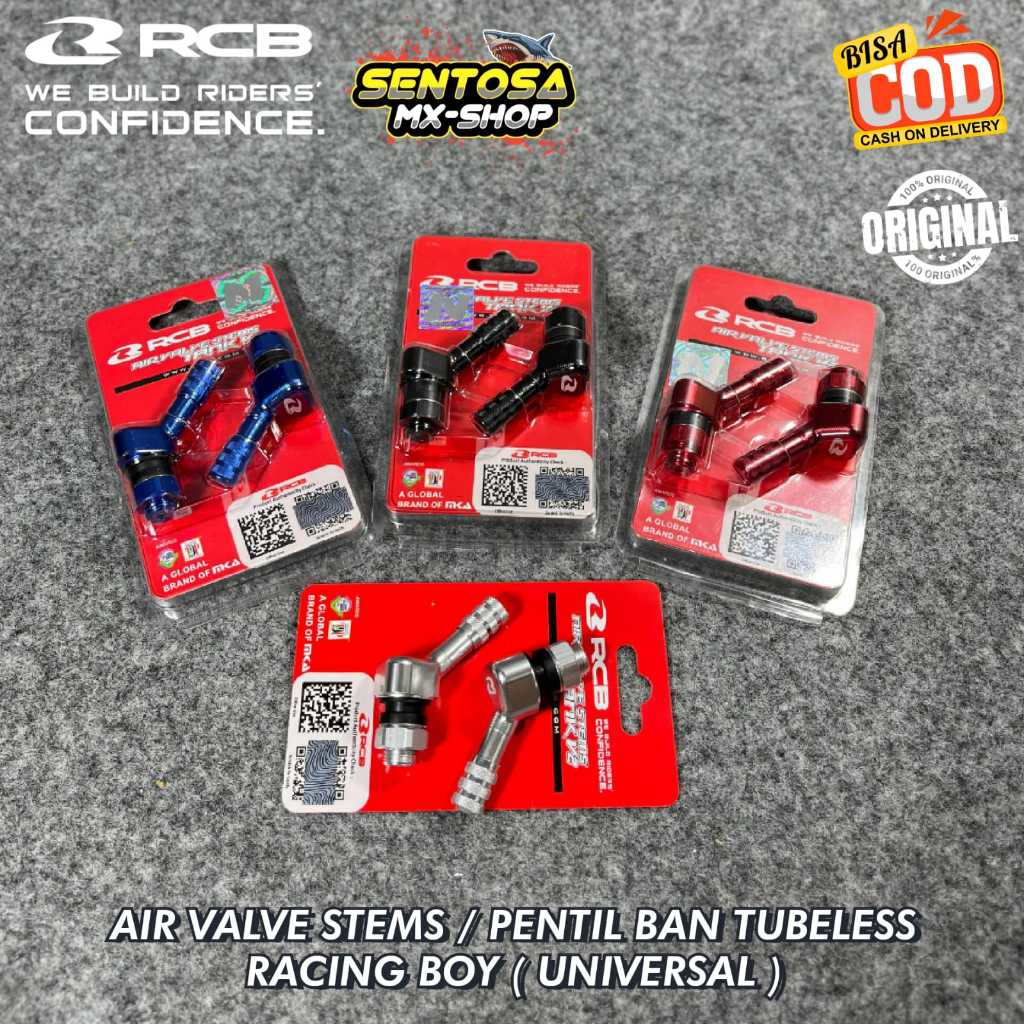 [ RCB ORIGINAL ]  PENTIL TUBELESS BENGKOK CNC RCB - AIR VALVE STEMS TANK V2 RCB 8mm/10mm