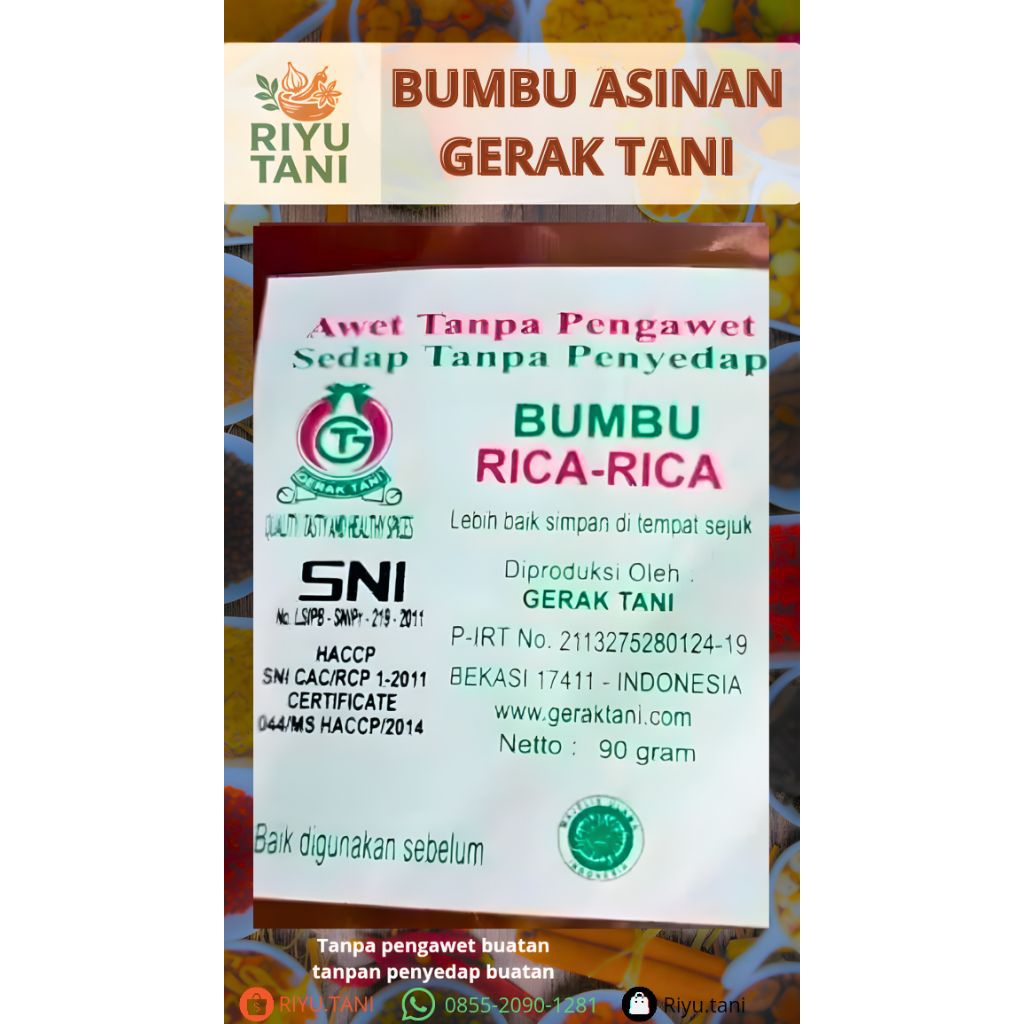 BUMBU RICA-RICA – GERAK TANI | RIYU TANI