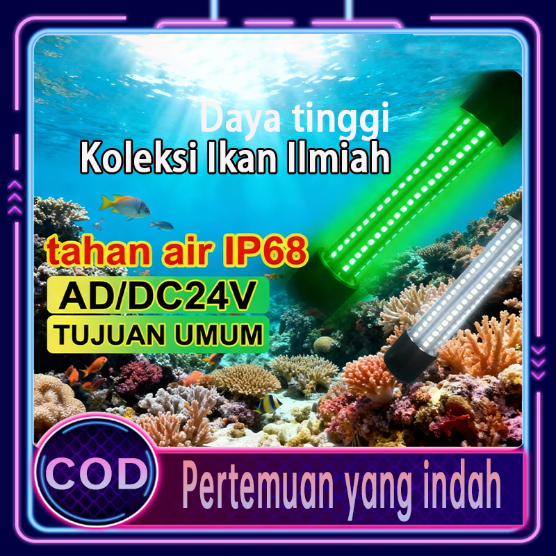 Lampu bawah air Persediaan Menarik Ikan Lampu LED Dalam Air Umpan Ikan Umpan Cahaya untuk Memancing 