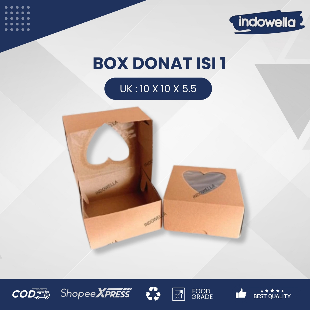 Kardus donat / Box duplek donat isi 1 AK