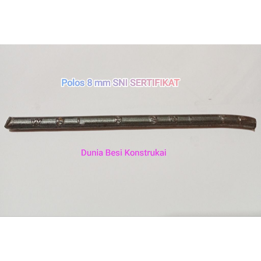Besi Beton 8mm polos SNI SERTIFIKAT / Besi Beton 8 mm polos All
