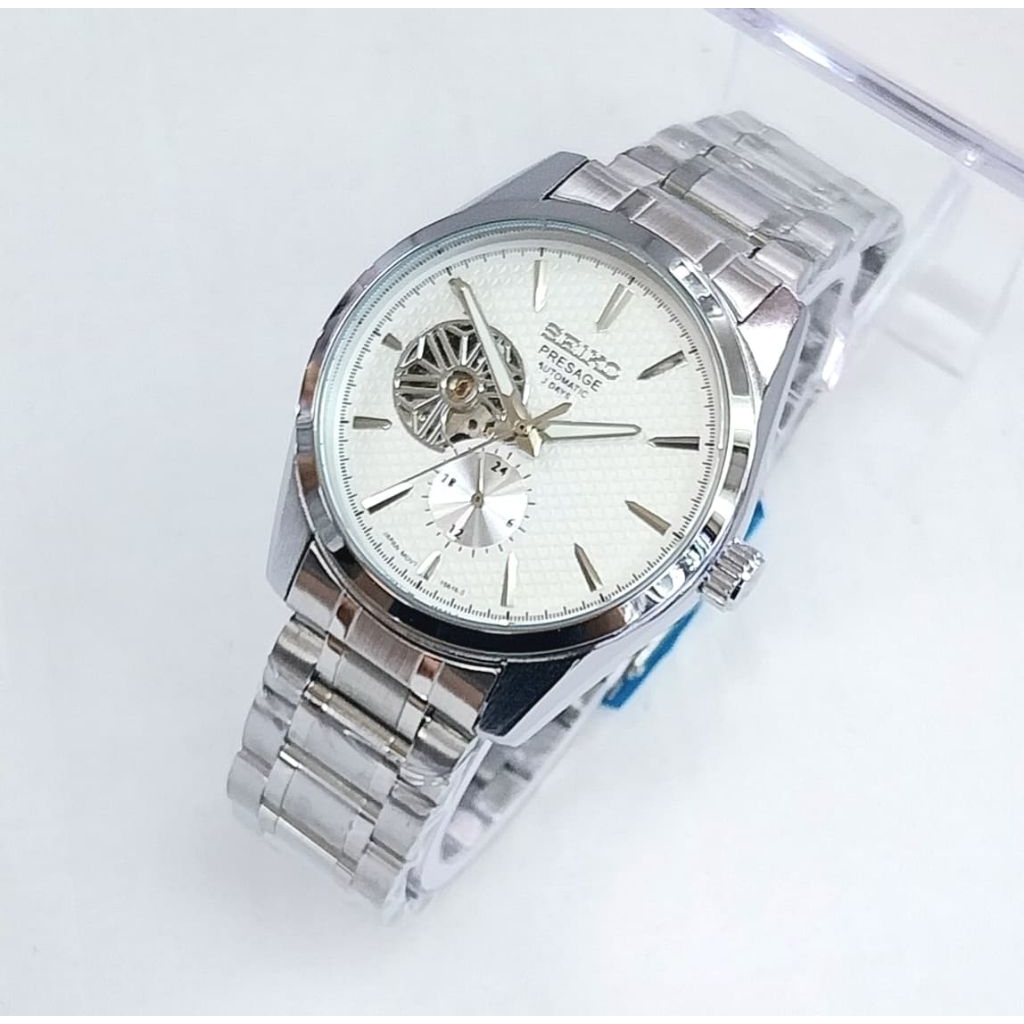 Jam Tangan Pria Original SEIKO PRESAGE AUTOMATIC Kaca Shappire Full Stainless Crono Water Resistant 