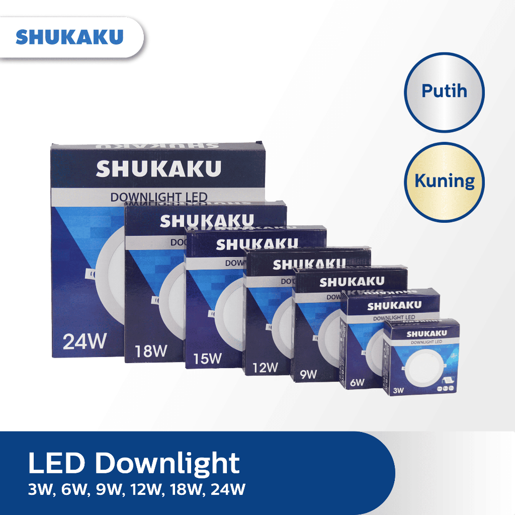 SHUKAKU LAMPU DOWNLIGHT LED SLIM WR