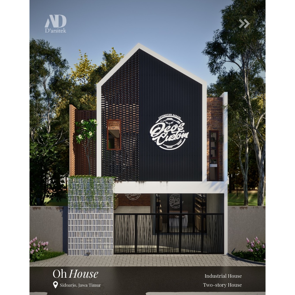 Desain Fasad Rumah Industrial | Pengerjaan Cepat dan Terpecaya
