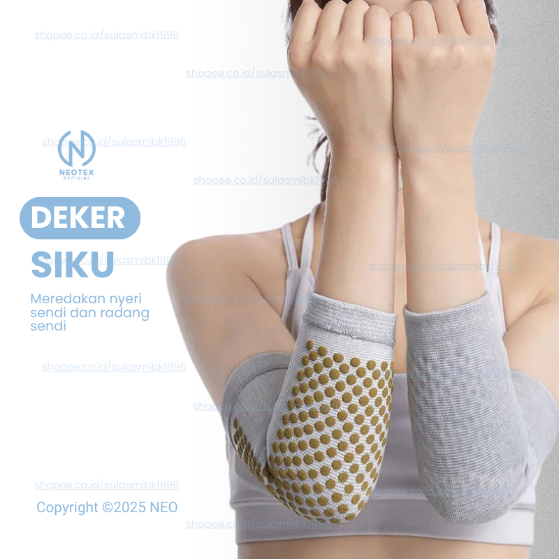 Deker Terapi Pelindung Pemanas Siku Tourmaline Dekker Decker Lengan Tangan Elbow Support Volly Futsa
