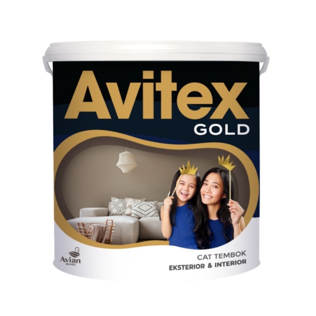 CAT TEMBOK INTERIOR EKSTERIOR AVITEX GOLD 5 KG / CAT DINDING AVIAN WARNA UNGU