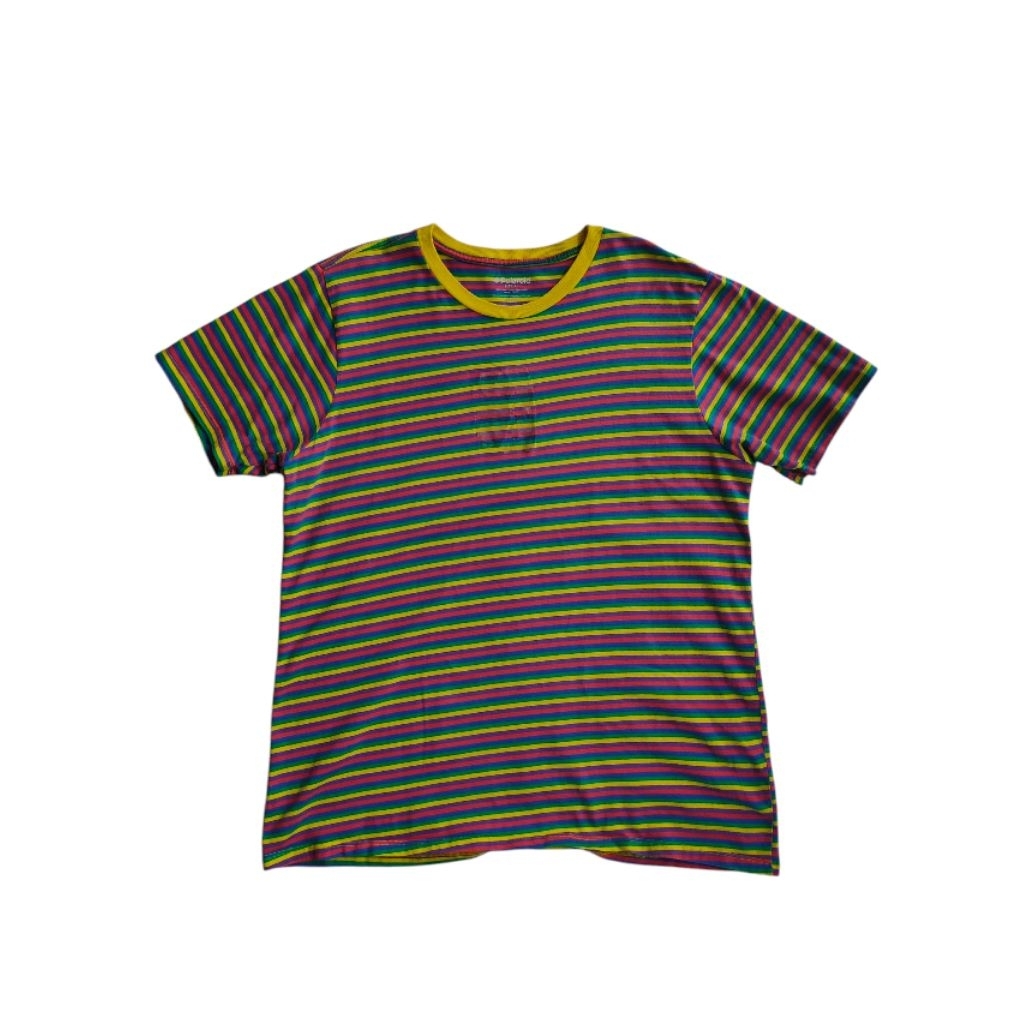 Polaroid By Pixar Vintage Colorful Striped T-shirt