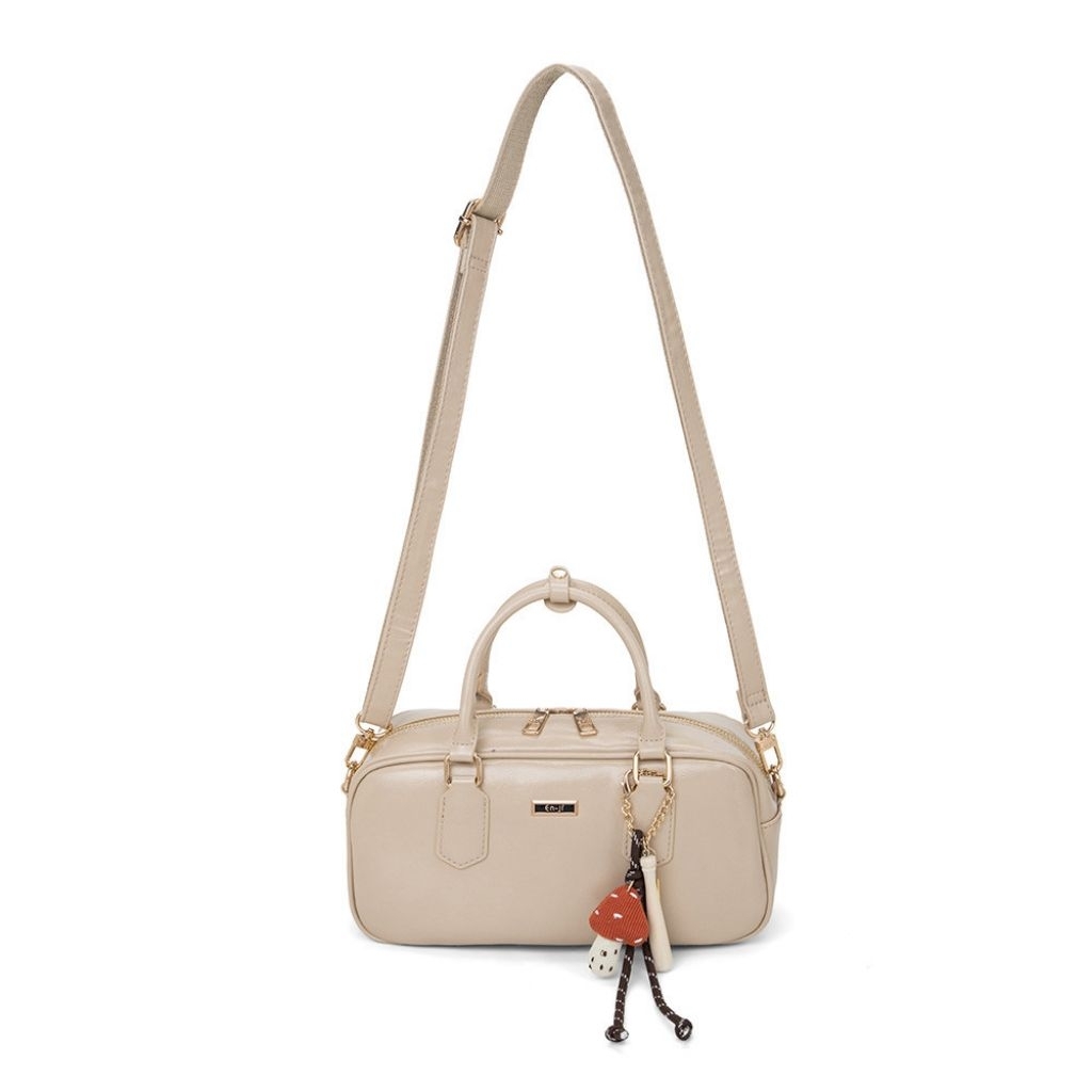 preloved tas baru wanita enji warna cream (new bag)