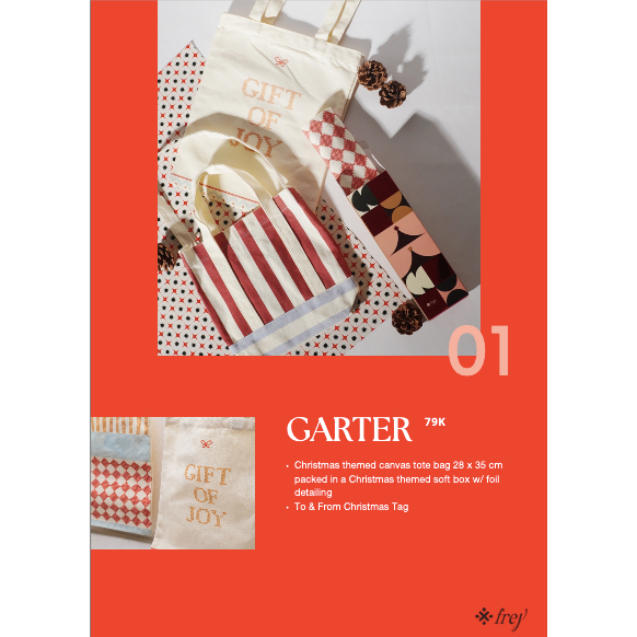 Freyandco | Garter - Hampers Natal | Christmas Hampers | Parcel Natal | Kado Natal Bag Natal/Tas Ham