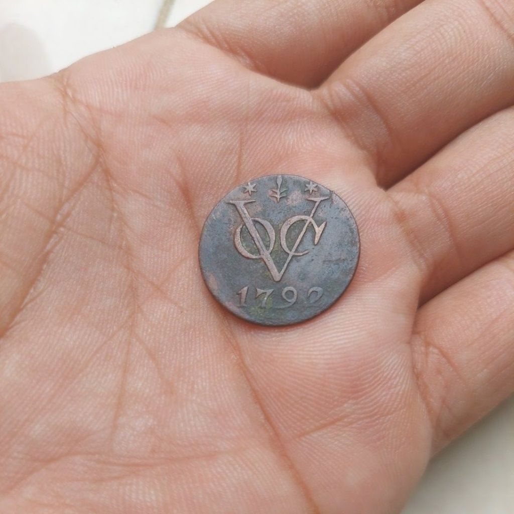 Koin Voc Gelderland 1792. XF detail